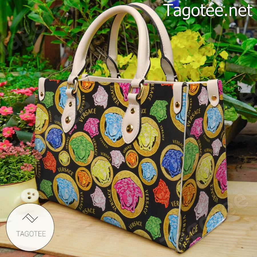 Versace Multicolor Medusa Logo Handbag a