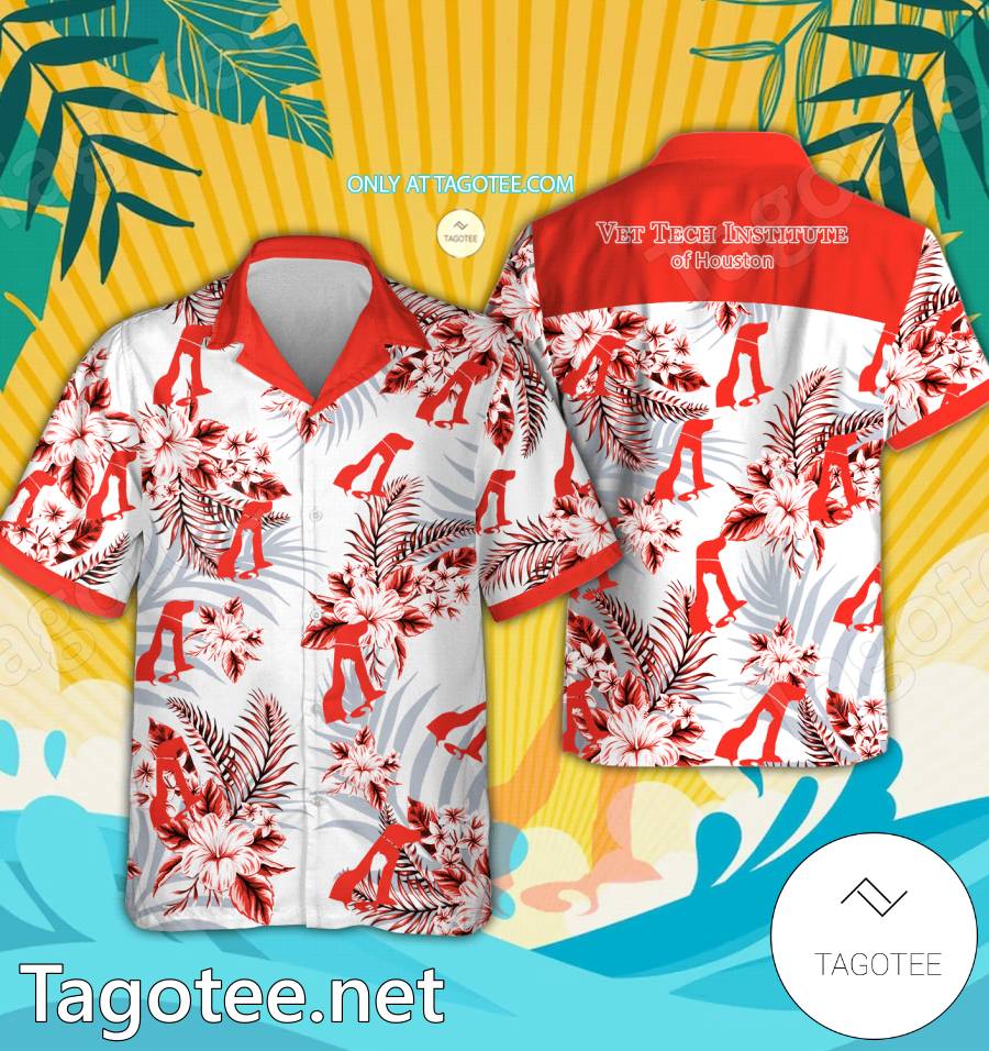 Vet Tech Institute of Houston Logo Hawaiian Shirt And Shorts - EmonShop
