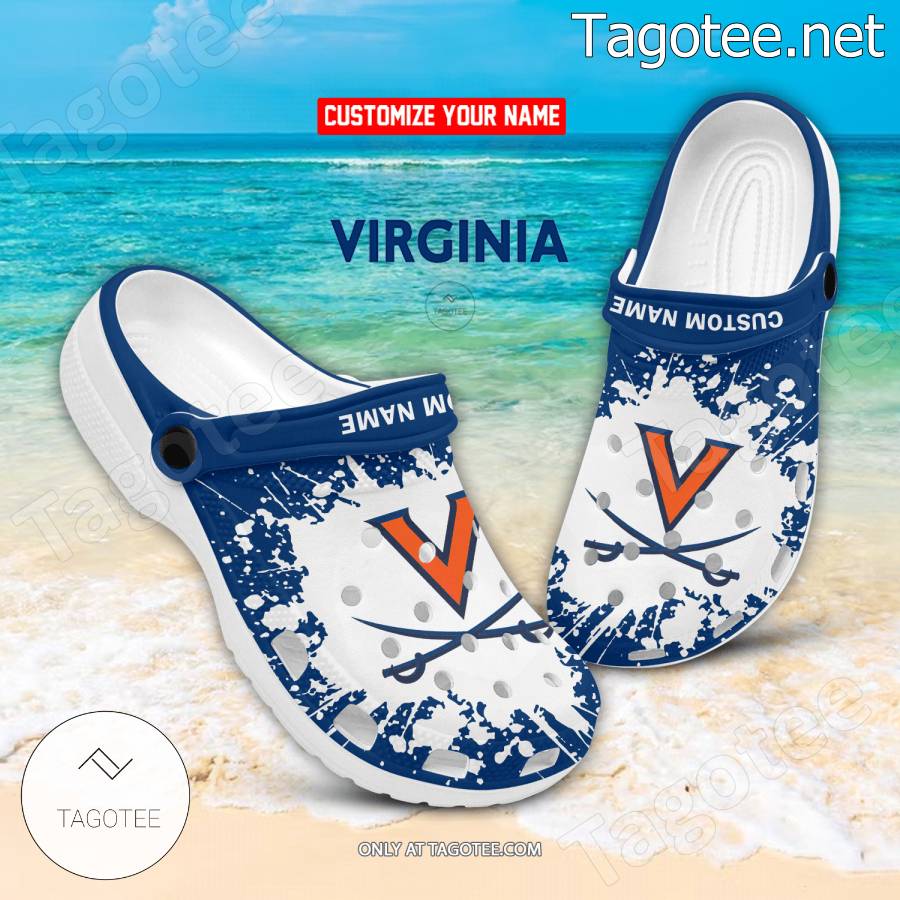Virginia Logo Custom Crocs Clogs - BiShop