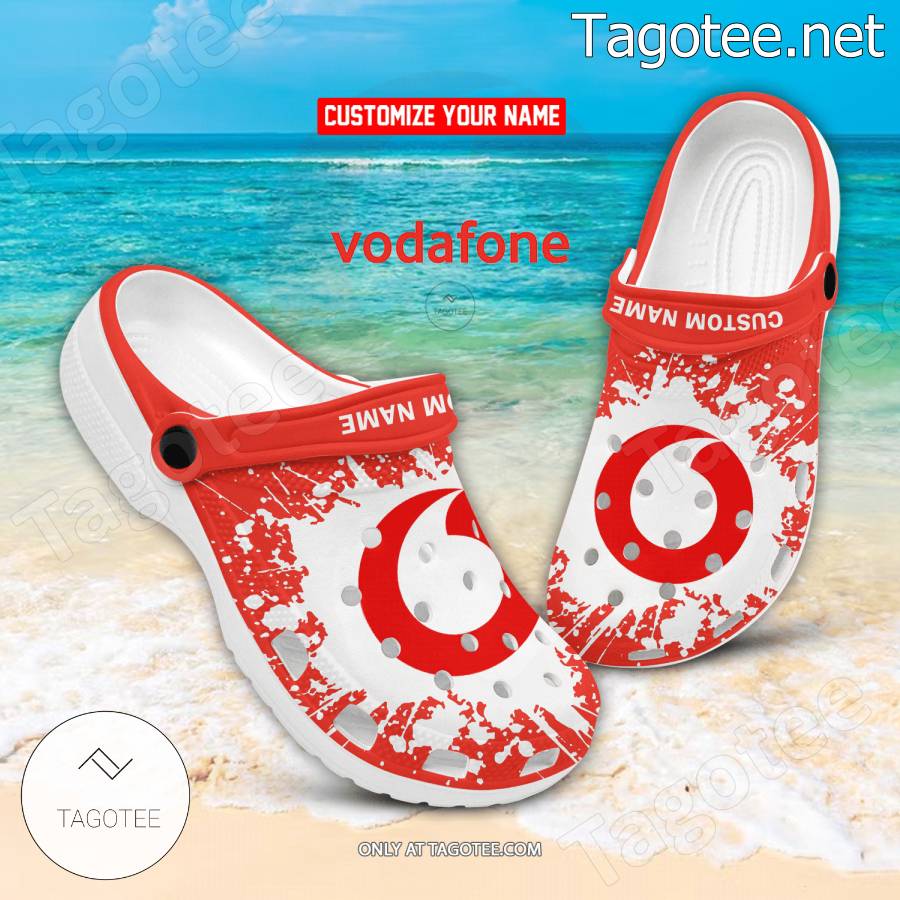 Vodafone Logo Crocs Clogs - BiShop