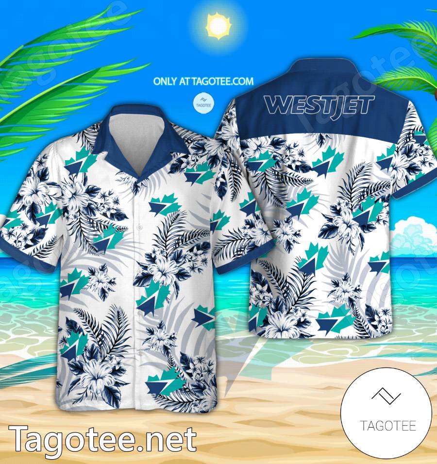 WestJet Logo Hawaiian Shirt And Shorts - EmonShop
