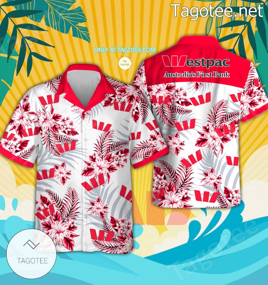 Westpac Banking Group Logo Hawaiian Shirt And Shorts - BiShop