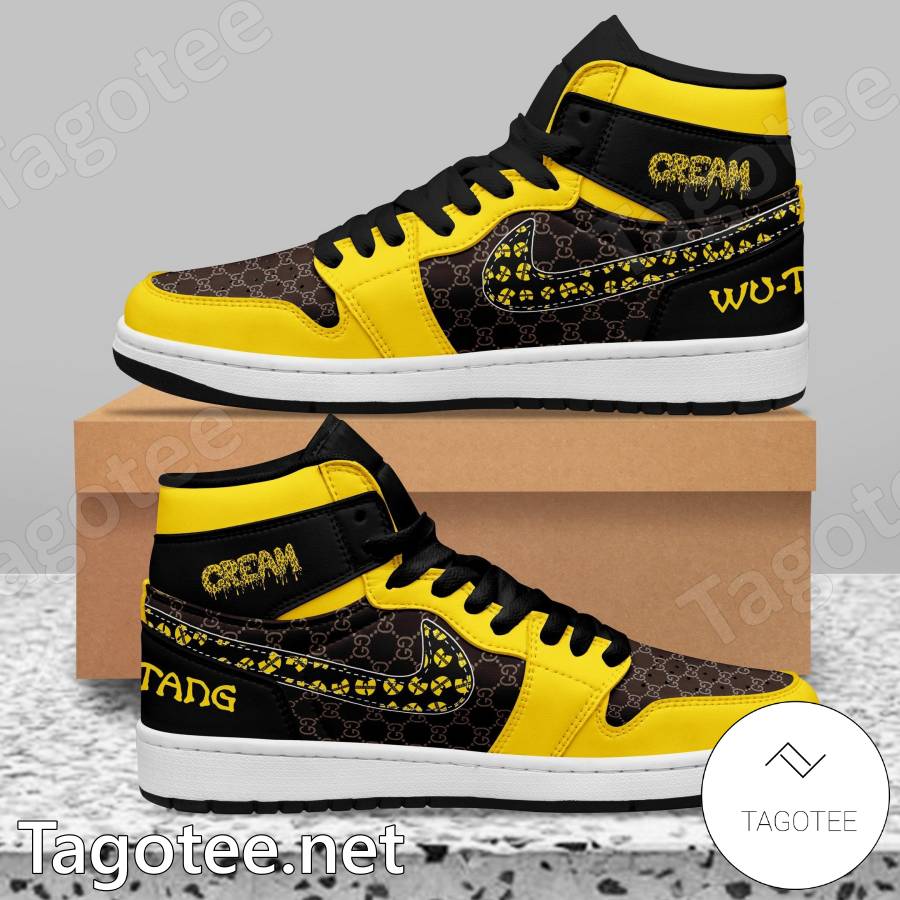 Gucci Monogram x Nike Air Jordan 1 Low Sneakers Black Beige