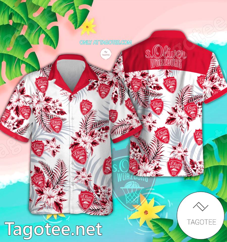 s.Oliver Wurzburg Logo Hawaiian Shirt And Shorts - EmonShop