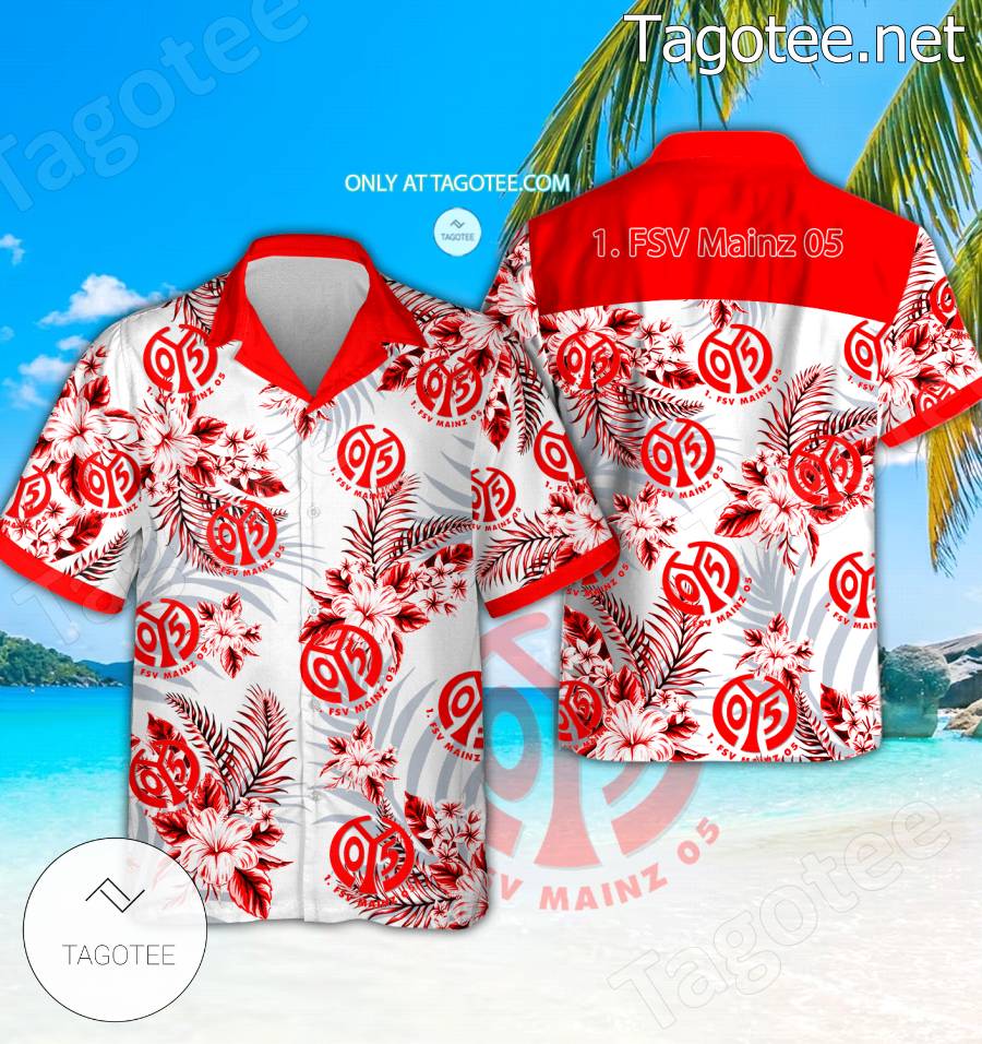 1. FSV Mainz 05 Logo Hawaiian Shirt - BiShop