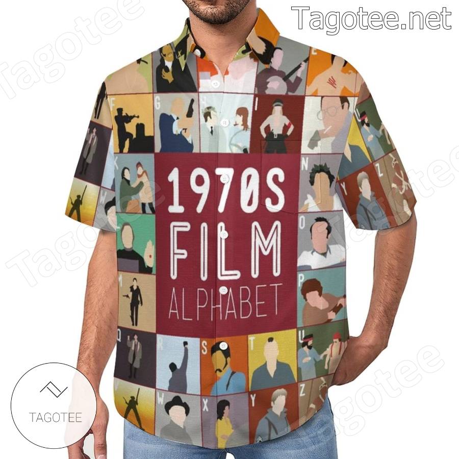 1970s Film Alphabet Hawaiian Shirt