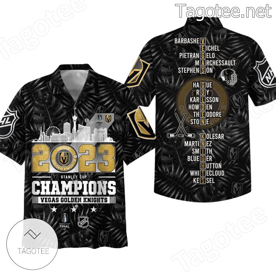2023 Stanley Cup Champions Vegas Golden Knights Players Name Hawaiian Shirt