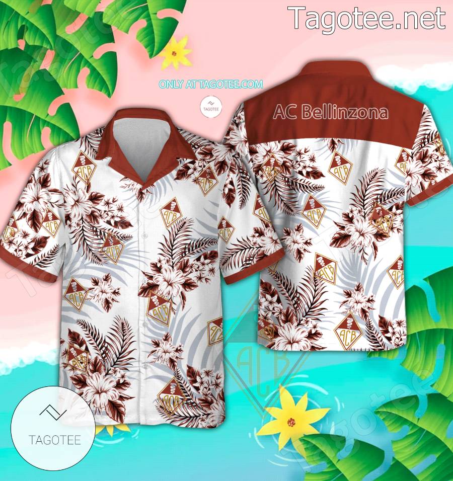 AC Bellinzona Logo Hawaiian Shirt And Shorts - BiShop