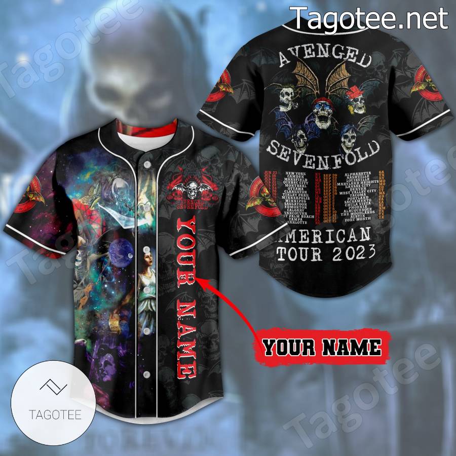 Avenged Sevenfold American Tour 2023 Personalized Baseball Jersey - Tagotee