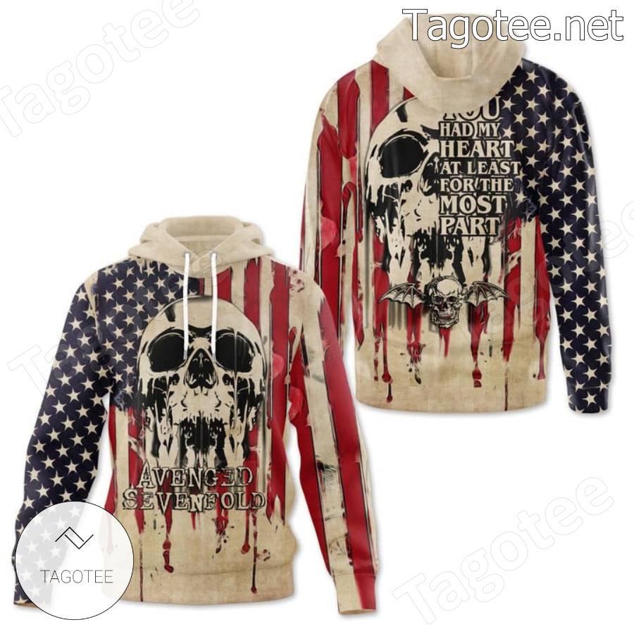 Avenged Sevenfold You Had My Heart At Least For The Most Part Skull American Flag T-shirt, Hoodie b