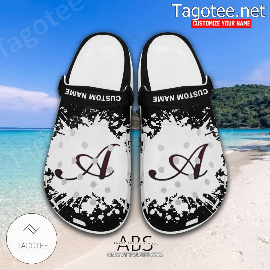 Award Beauty School Logo Crocs Clogs - BiShop a