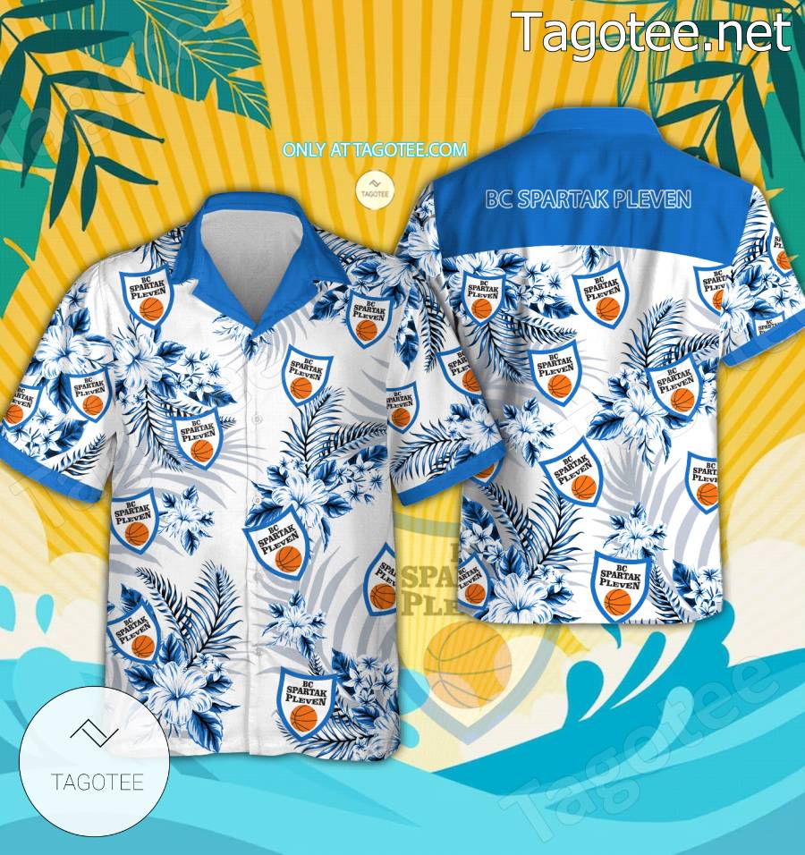 BC Spartak Pleven Logo Hawaiian Shirt And Shorts - EmonShop - Tagotee