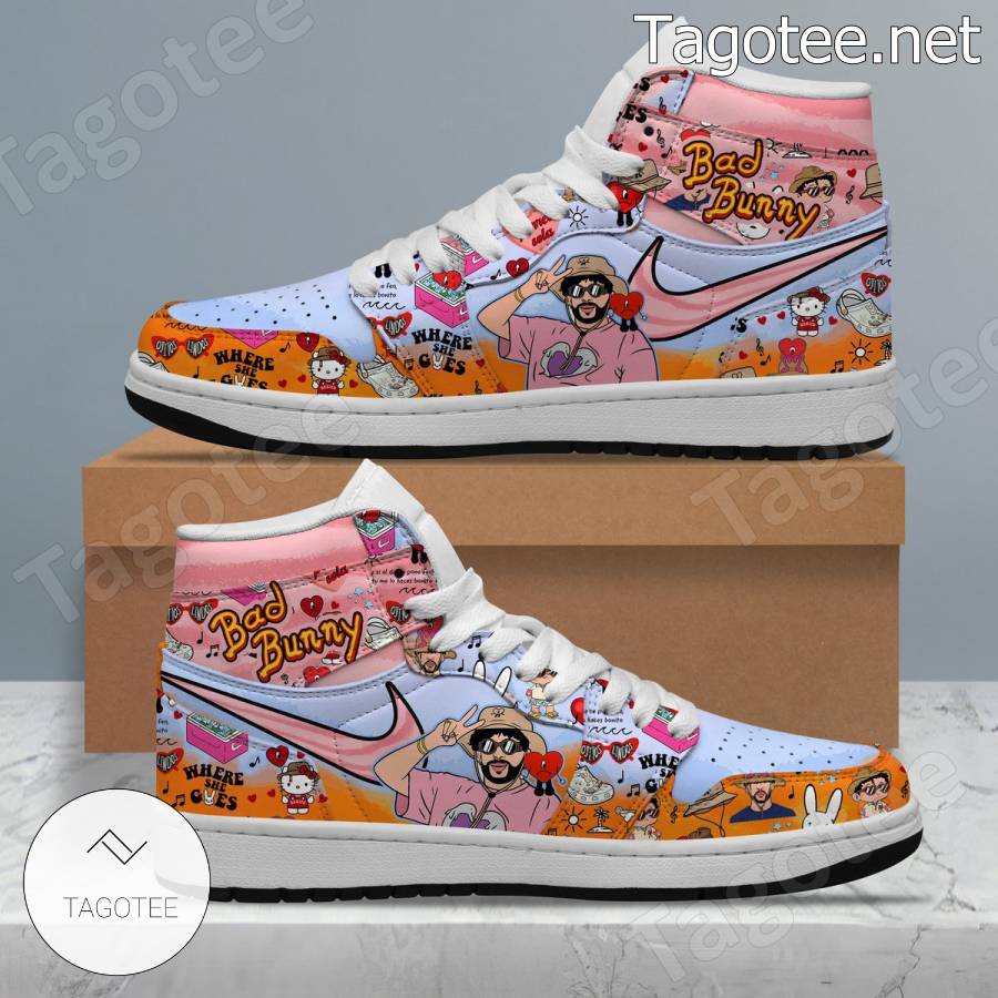 Bad Bunny Lv Air Jordan 13 Shoes Sneakers - TAGOTEE