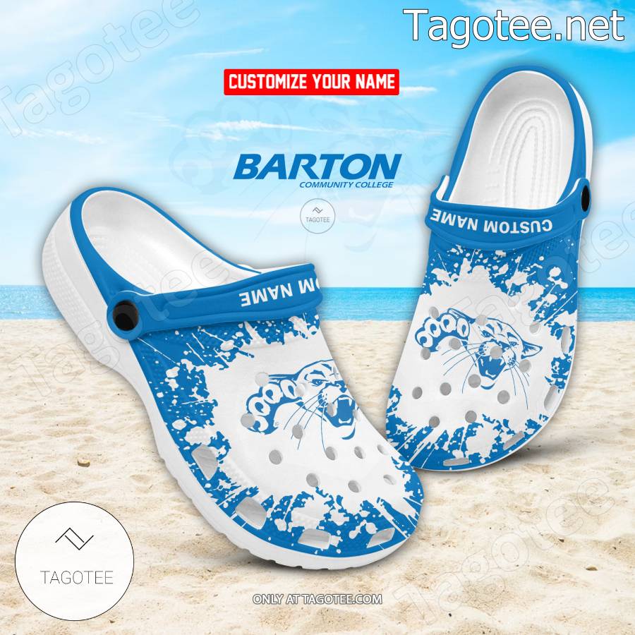 Barton County Community College Logo Crocs Clogs - BiShop