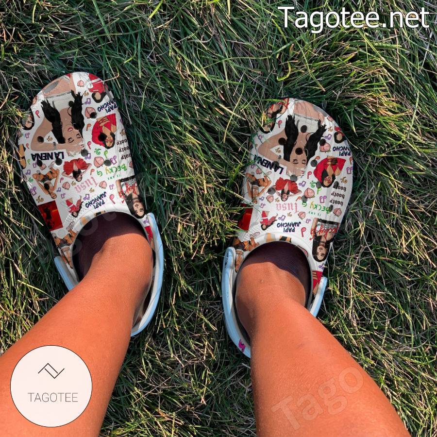 Becky G Music Pattern Crocs Clogs b