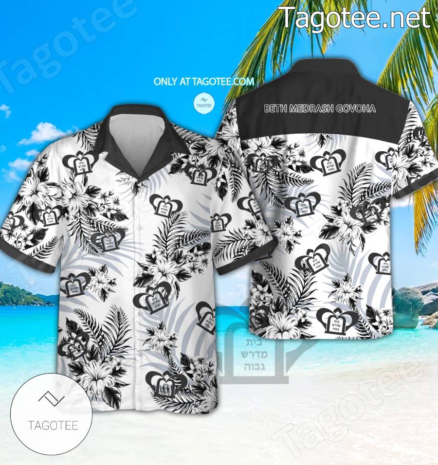 Beth Medrash Govoha Short Sleeve Aloha Shirt, Shorts - EmonShop