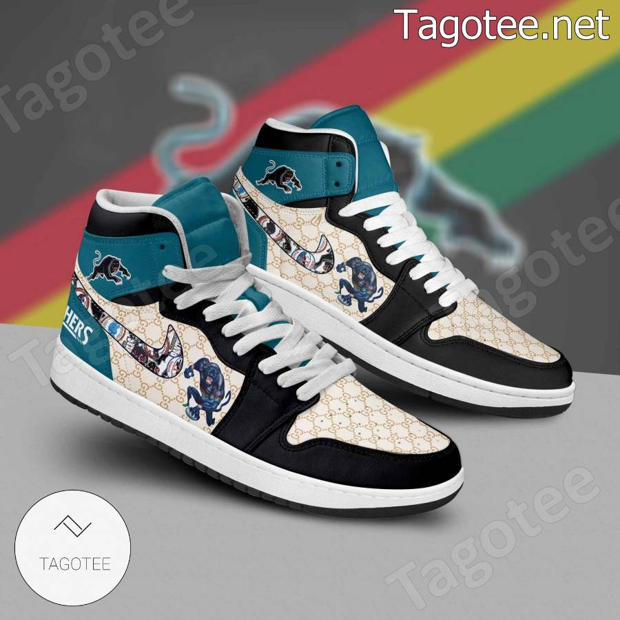 Gucci Black Snake Air Jordan High Top Shoes Sneakers - Tagotee