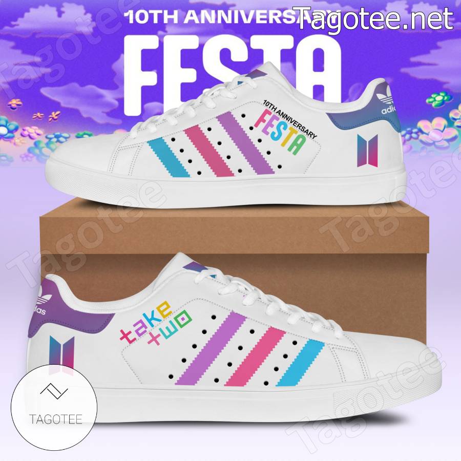 Bts 10th Anniversary Festa Take Two Stan Smith Shoes