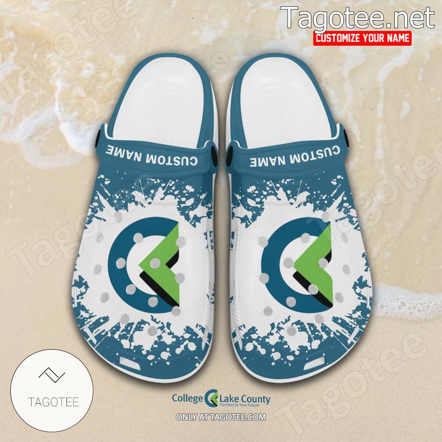 College of Lake County Logo Crocs Clogs - BiShop a