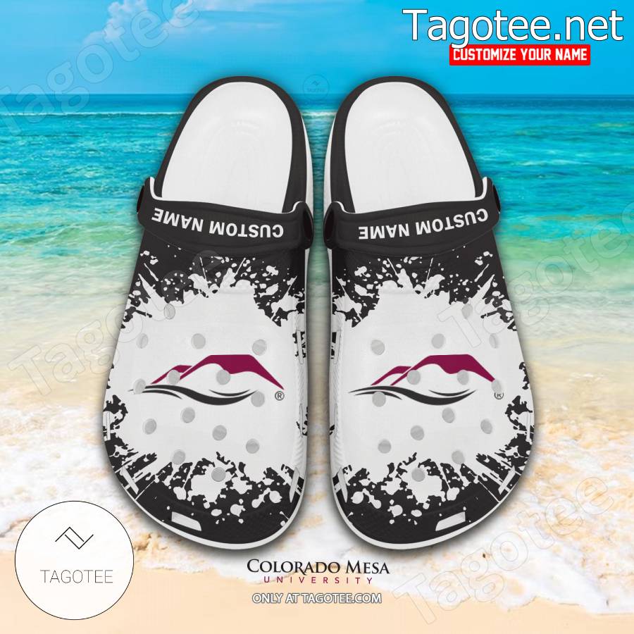 Colorado Mesa University Logo Crocs Clogs - BiShop a