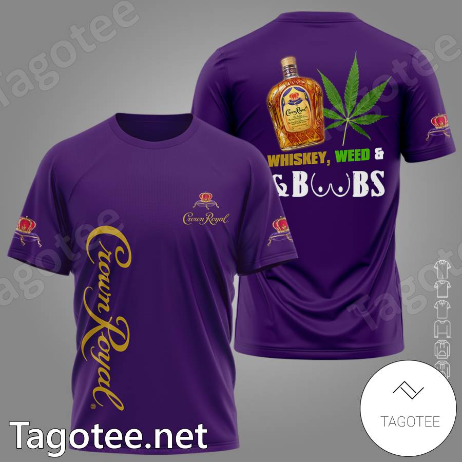 Crown Royal Canadian Whisky All Over Print 3D Hawaiian Shirt