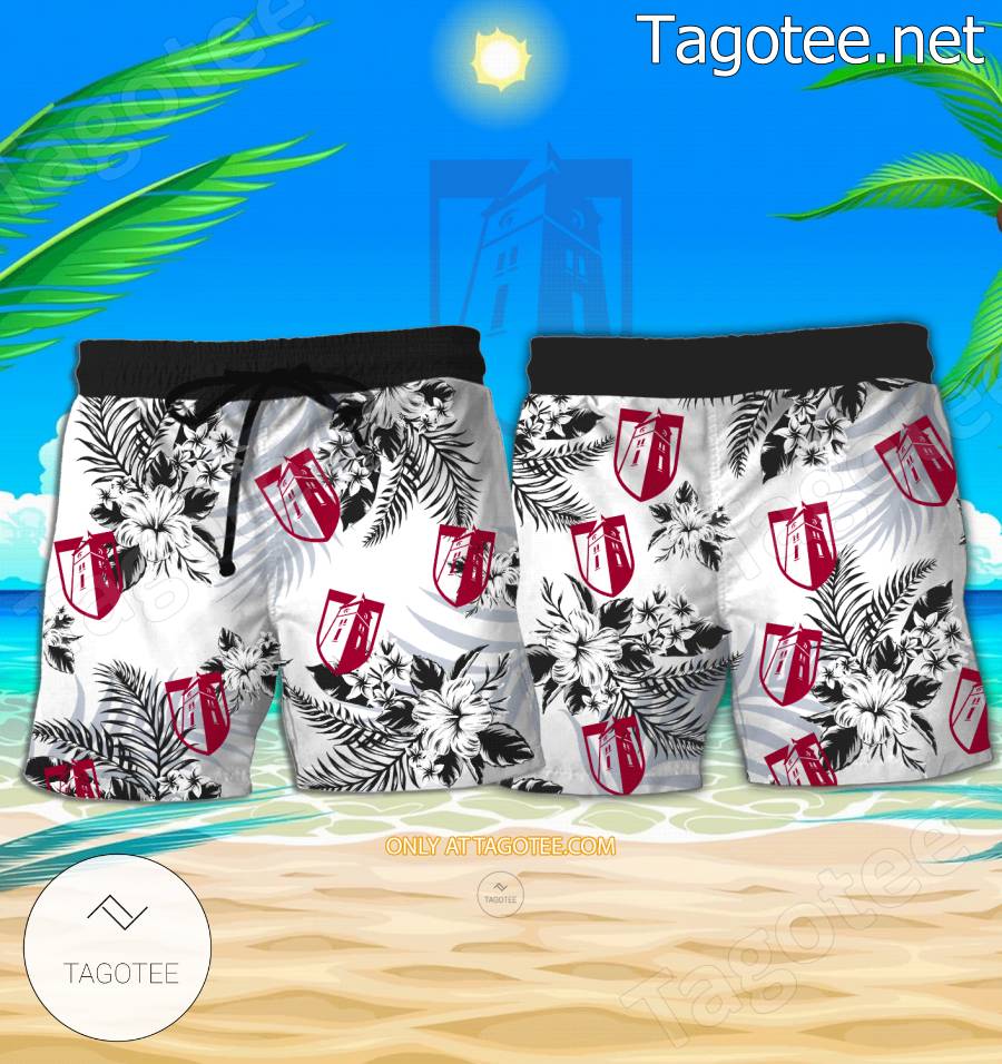 Cumberland University Short Sleeve Aloha Shirt, Shorts - EmonShop a