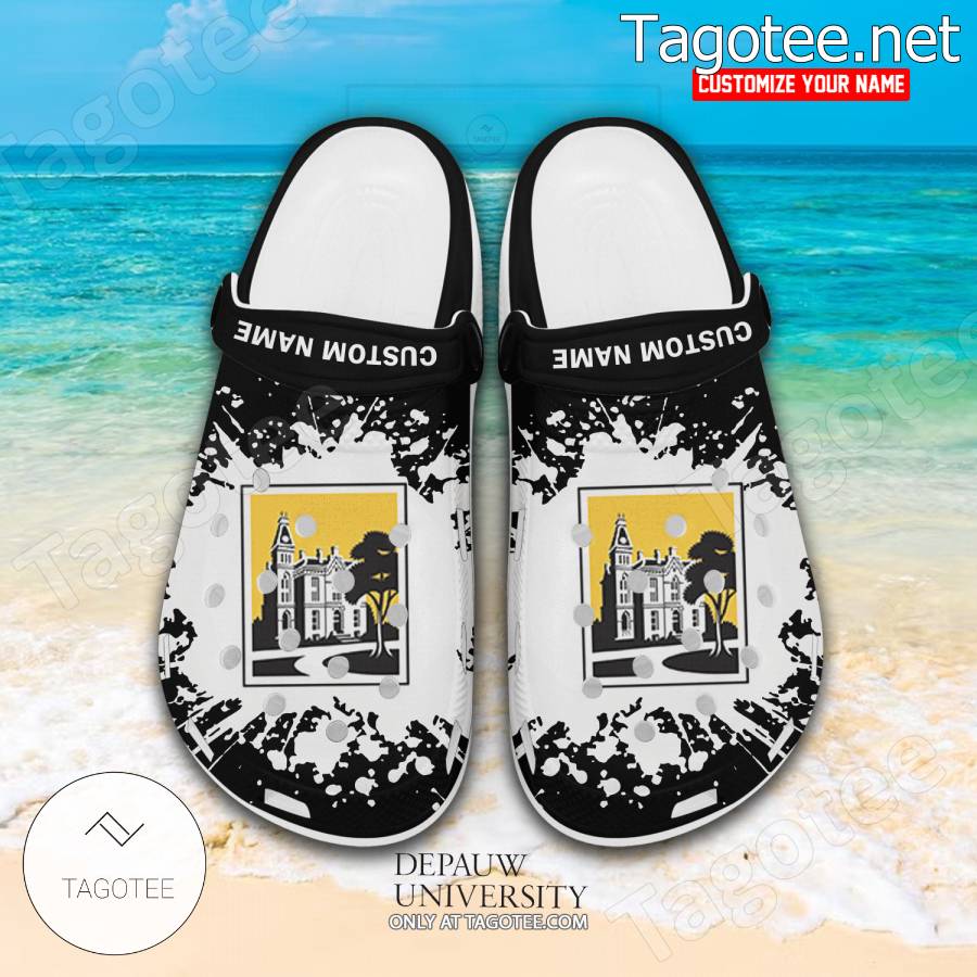 DePauw University Logo Crocs Clogs - BiShop a