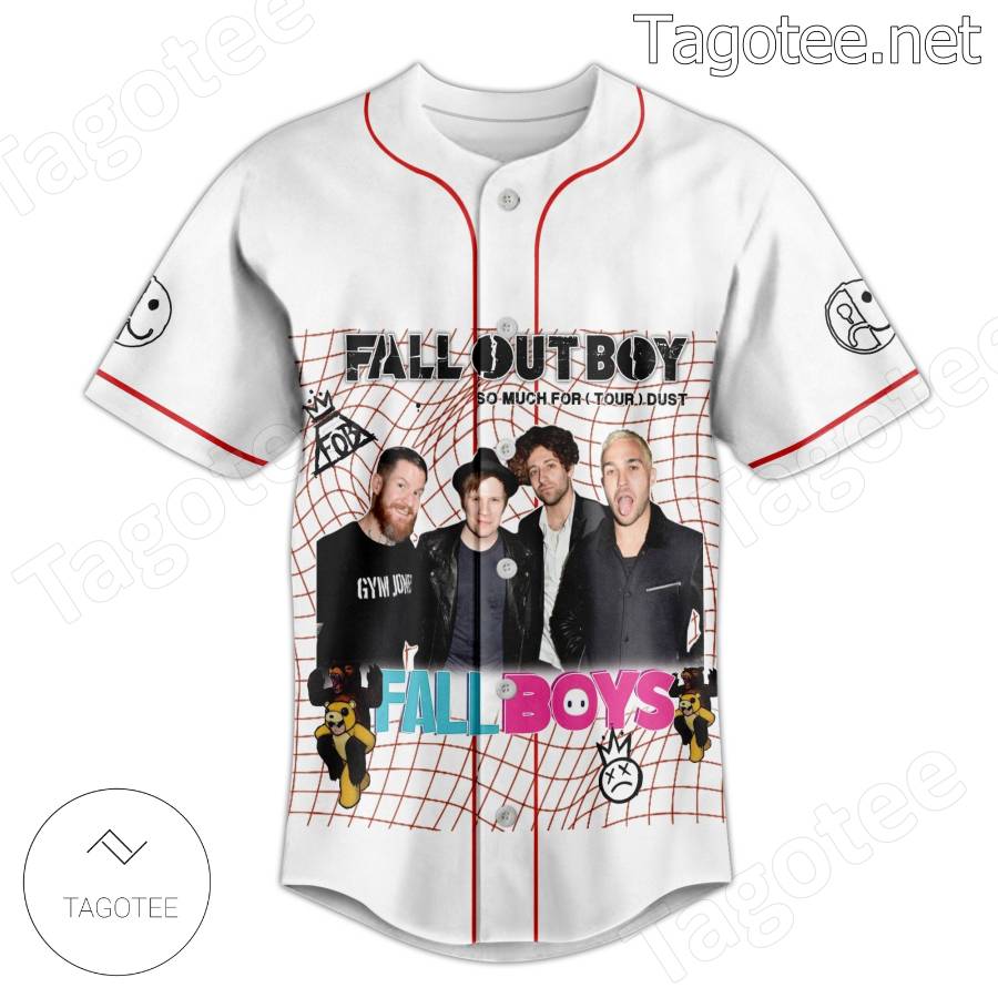 Fall Out Boy Unisex So Much For Stardust Tour Pinstripe Baseball Jersey -  Natural