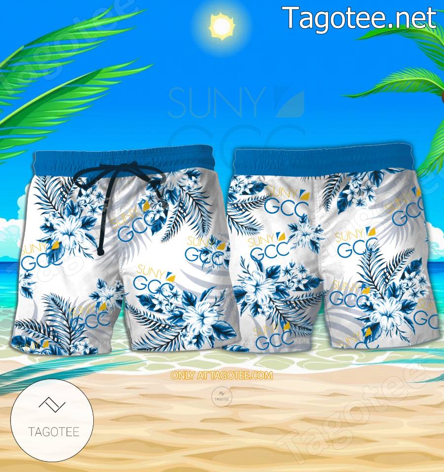 Genesee Community College Summer Beach Shirts, Men Shorts - BiShop a