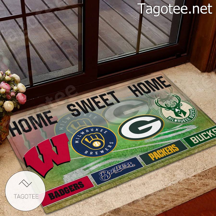 Green Bay Packers Area Rug Non-Slip Floor Mat Carpet Bedside Rug Front Door  Mat