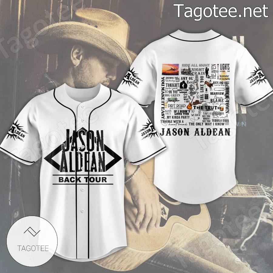 Jason Aldean Back Tour Baseball Jersey - Tagotee