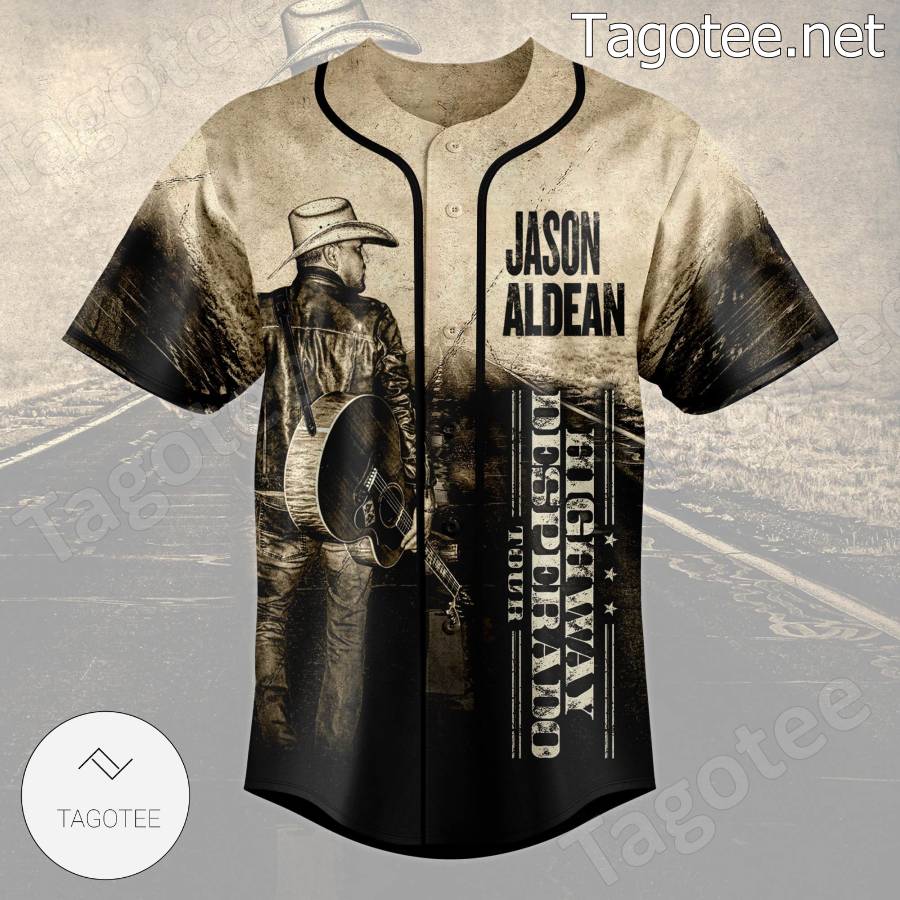 Jason Aldean Highway Desperado Tour 2023 Baseball Jersey - Nouvette
