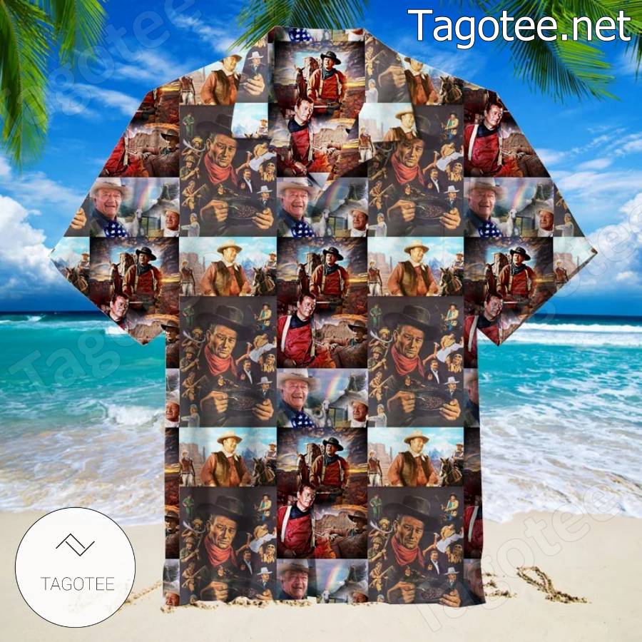 John Wayne Collage Hawaiian Shirt