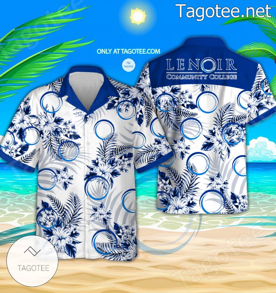 Lenoir Community College Aloha Summer Shirt, Shorts - EmonShop