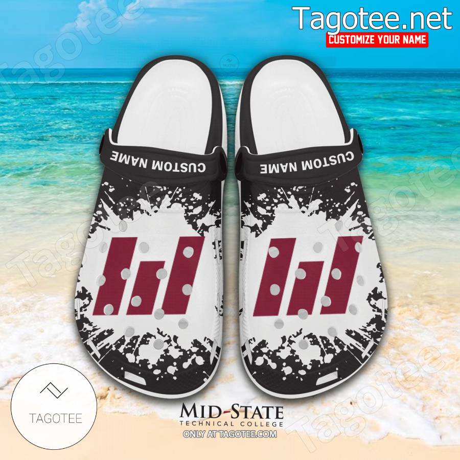 Midstate College Logo Crocs Unisex-Adult - BiShop a