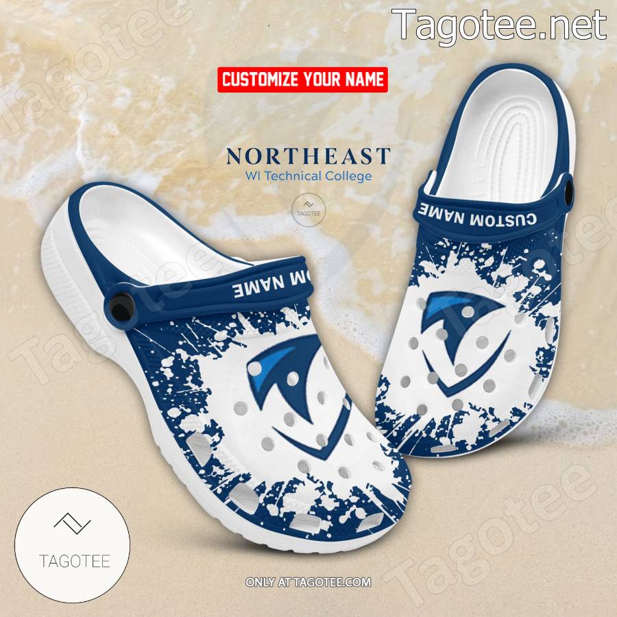 Northeast Wisconsin Technical College Logo Crocs Clogs - BiShop