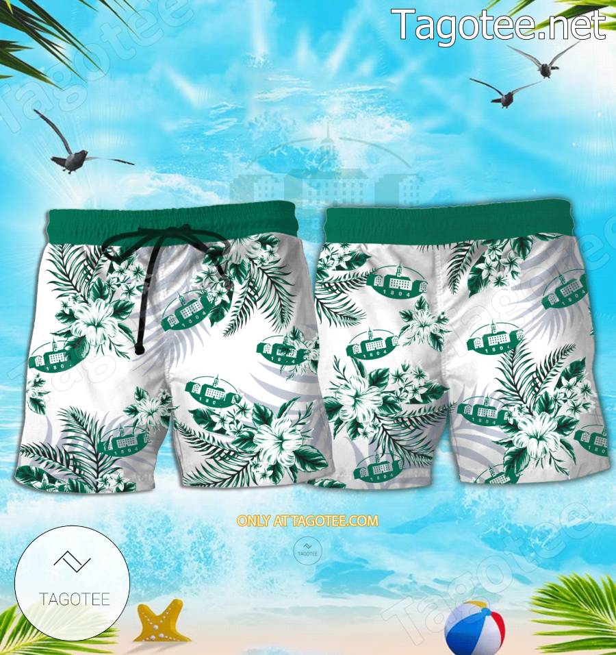 Ohio University-Southern Campus Logo Hawaiian Shirt And Shorts - EmonShop a