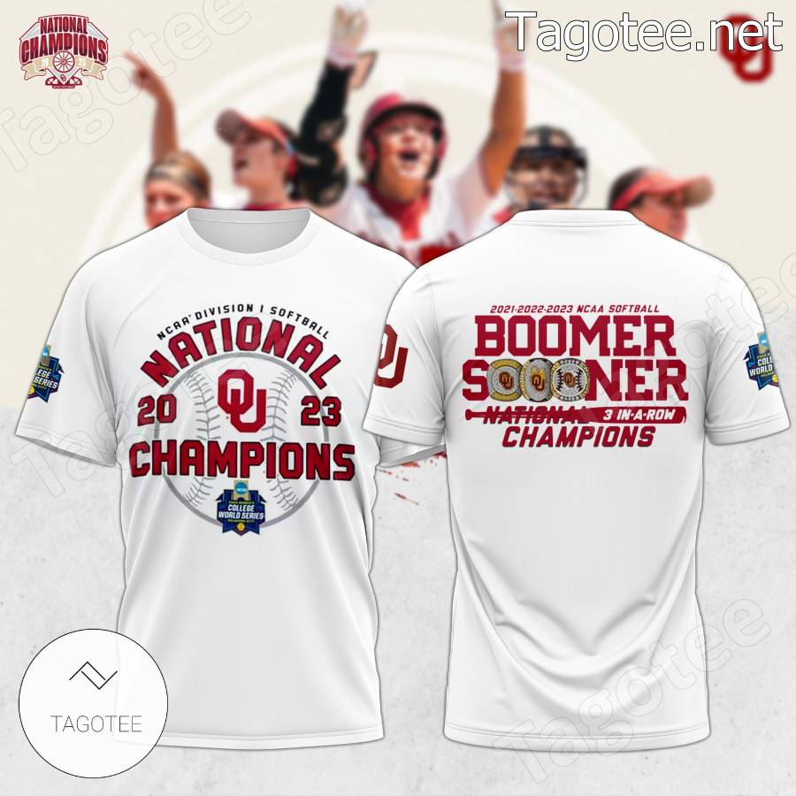 Oklahoma Sooners Ncaa Softball National Champions 2023 Boomer Sooner T ...