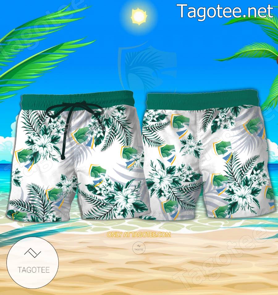 Palm Beach State College Short Sleeve Aloha Shirt, Shorts - EmonShop a