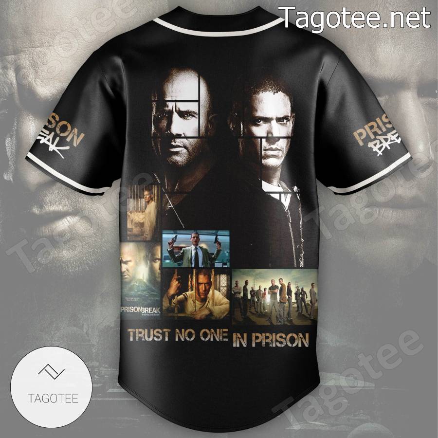 Prison Break Trust No One In Prison Baseball Jersey b