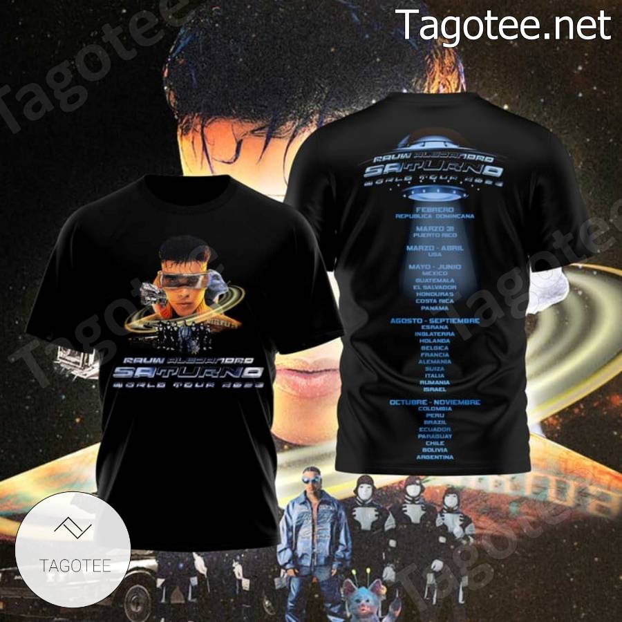 Rauw Alejandro Saturno World Tour 2023 T-shirt, Hoodie