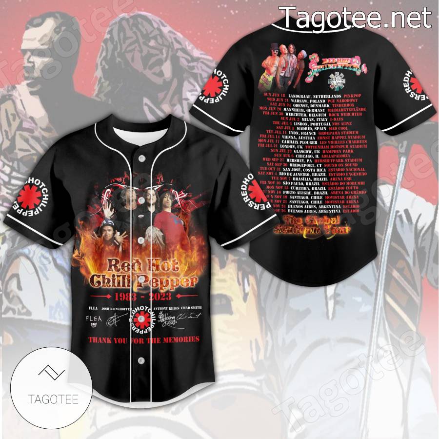 Red Hot Chilli Peppers 19832023 Signatures Thank You For The Memories