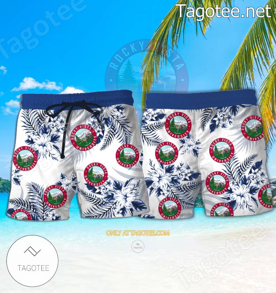 Rocky Vista University - Southern Utah Logo Hawaiian Shirt And Shorts - EmonShop a