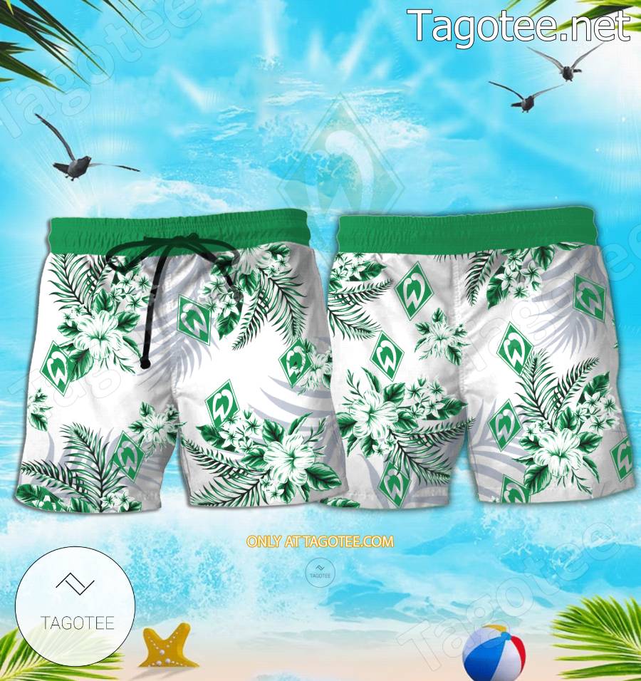 SV Werder Bremen Logo Hawaiian Shirt - BiShop a