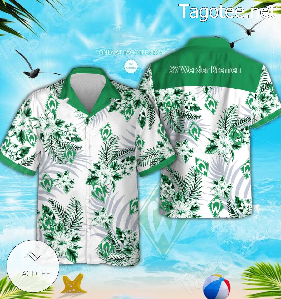 SV Werder Bremen Logo Hawaiian Shirt - BiShop