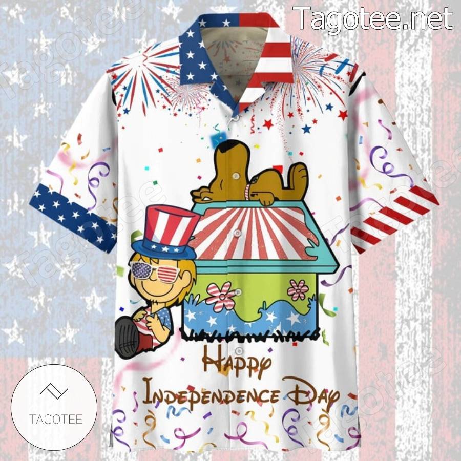 Scooby-doo Happy Independence Day Hawaiian Shirt And Shorts a