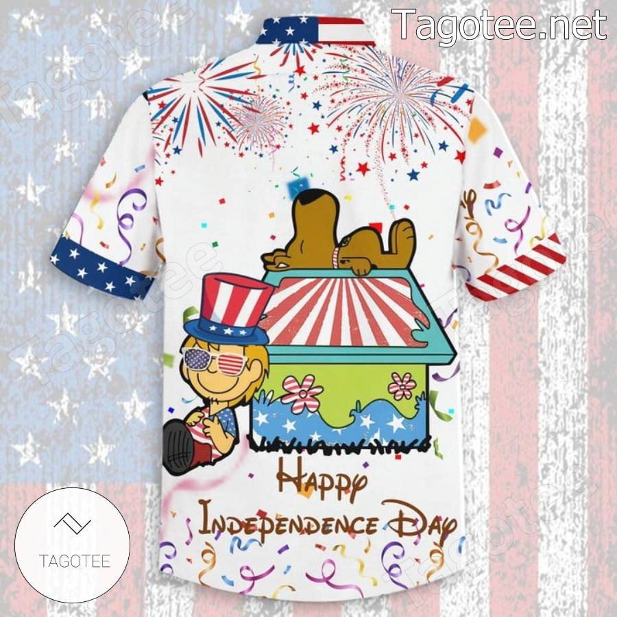 Scooby-doo Happy Independence Day Hawaiian Shirt And Shorts b