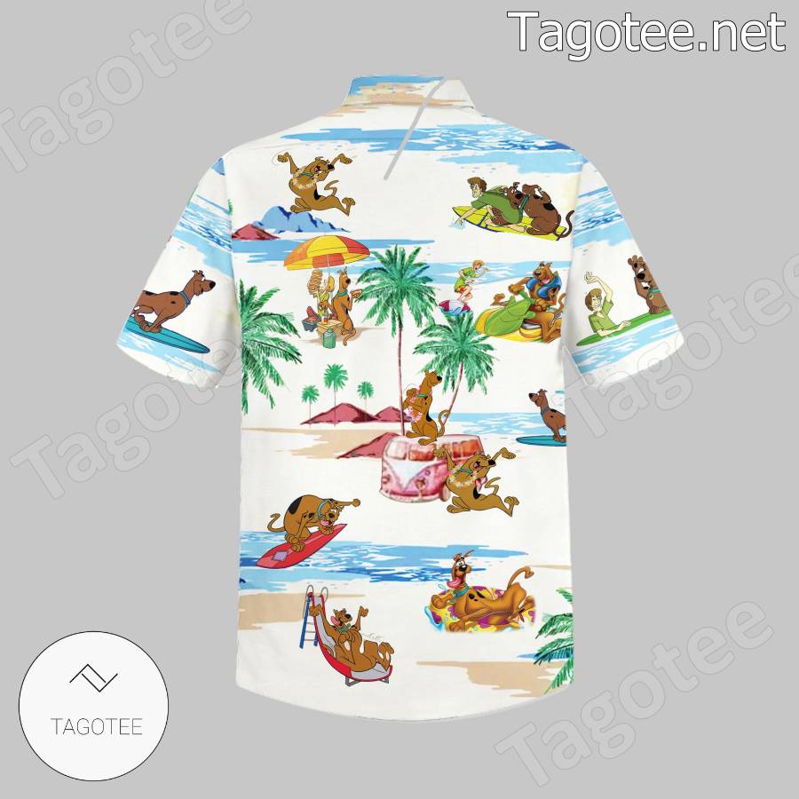 Scooby-doo On The Beach Hawaiian Shirt b