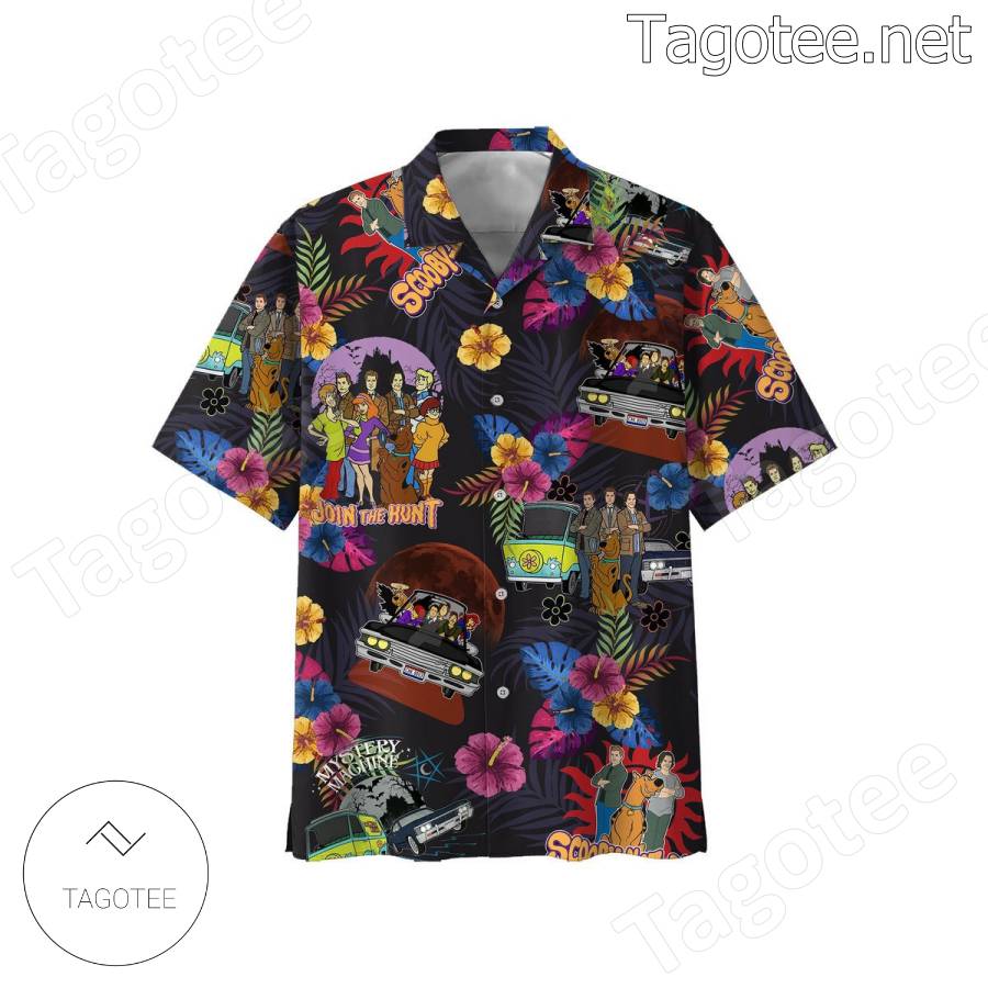 Scooby-natural Join The Hunt Hawaiian Shirt And Shorts a