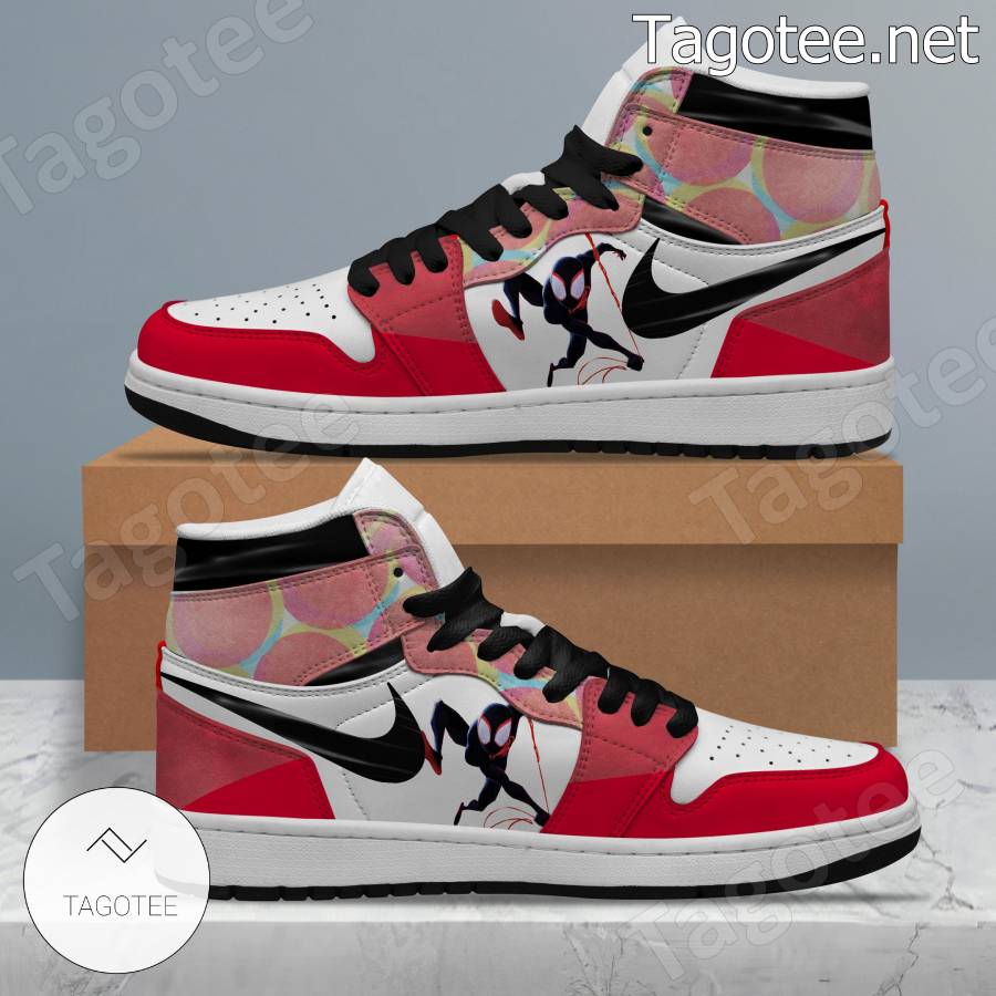 Spider-man Red Air Jordan High Top Shoes - Tagotee